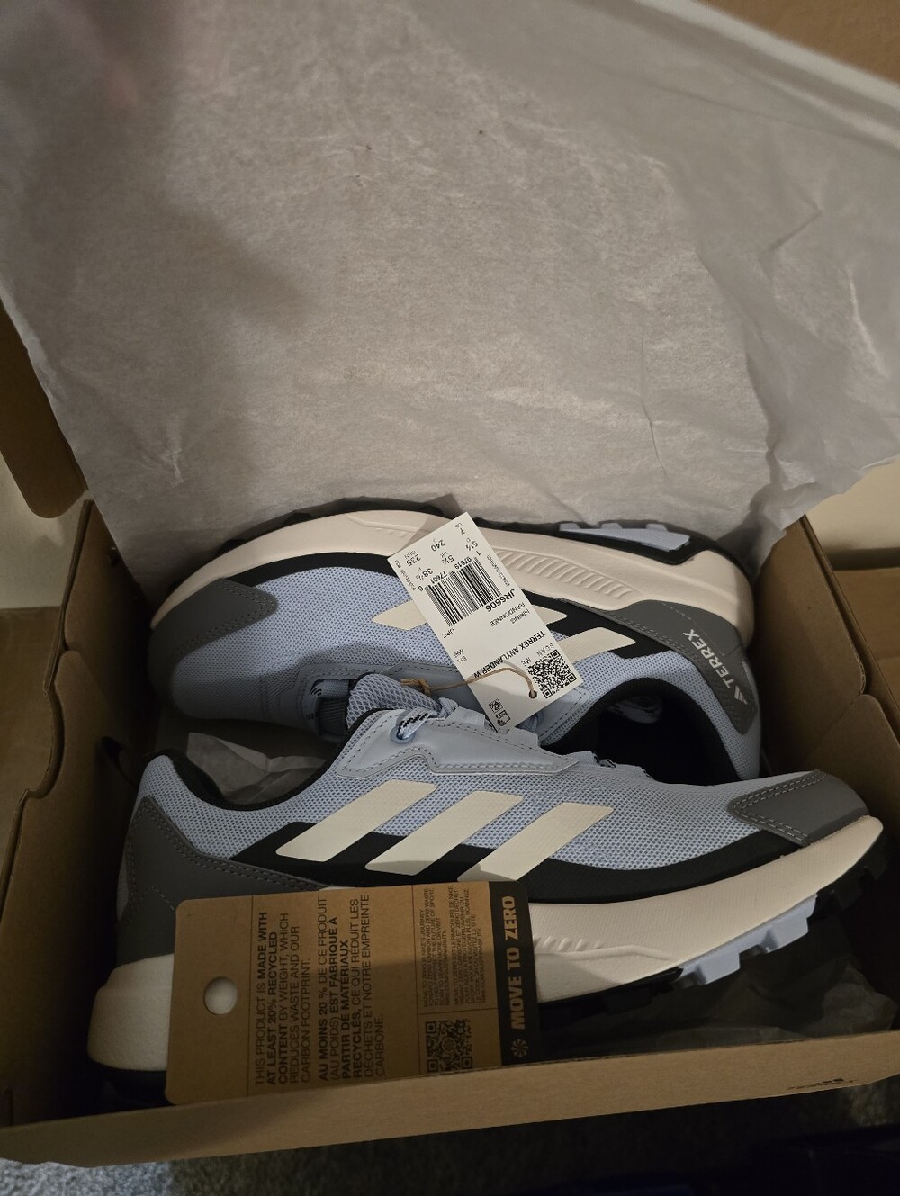 Adidas Women’s Light Blue Trail Running Shoes - Picture 2 of 7